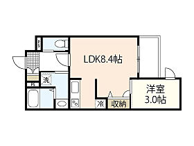 広島県広島市安芸区船越南3丁目（賃貸アパート1LDK・3階・29.80㎡） その2