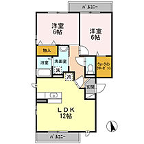 広島県広島市安佐南区西原6丁目（賃貸アパート2LDK・3階・58.37㎡） その2