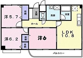 広島県安芸郡府中町大通3丁目（賃貸マンション3LDK・3階・65.28㎡） その2