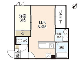 広島県広島市西区草津東1丁目（賃貸アパート1LDK・1階・30.86㎡） その2