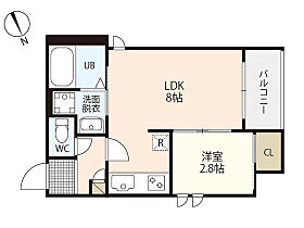 広島県広島市中区舟入南4丁目（賃貸アパート1LDK・3階・28.24㎡） その2