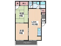 間取図画像 2LDK