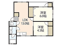 いづみマンション 2LDKの間取図画像
