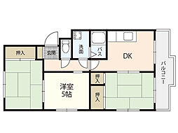古江グランドハイツ 3DKの間取図画像