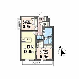 間取図画像 2LDK