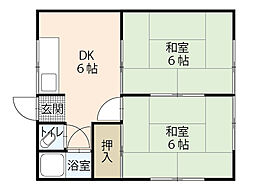 間取図画像 2DK