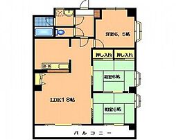 Grandeur緑井 3LDKの間取図画像