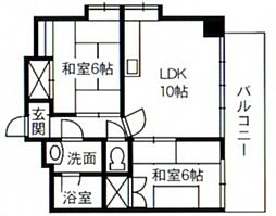 間取図画像 2LDK