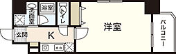 アクアシティ舟入中町 1Kの間取図画像