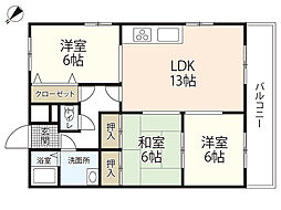 間取図画像 3LDK