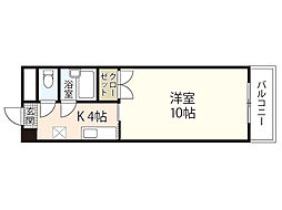 YZB.L.D大町東 1Kの間取図画像