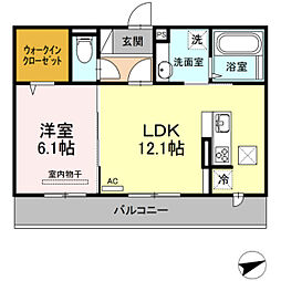 間取図画像 1LDK