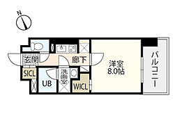 BANKARAPLACE 1Kの間取図画像