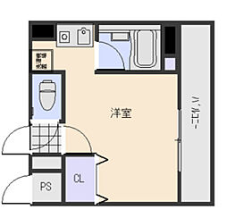 ハイレックス2 1Kの間取図画像