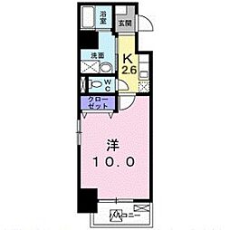ワンダフルパレスN1 1Kの間取図画像