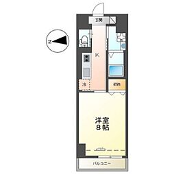 中央地所西条駅前ビル 1Kの間取図画像