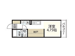 グランヴィスタ ワンルームの間取図画像