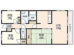 ドミエール洋光北館 3LDKの間取図画像