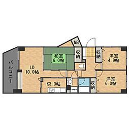 ダイアパレス海田 3LDKの間取図画像