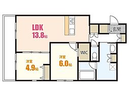 M'sベルコート 2LDKの間取図画像
