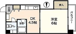 英数学館ビル 1DKの間取図画像