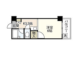 ソアール矢野 1Kの間取図画像