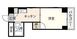 CK東雲ビル 1Kの間取図画像