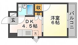 MTビル 1DKの間取図画像