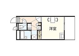 レオパレスラフィーナ 1Kの間取図画像
