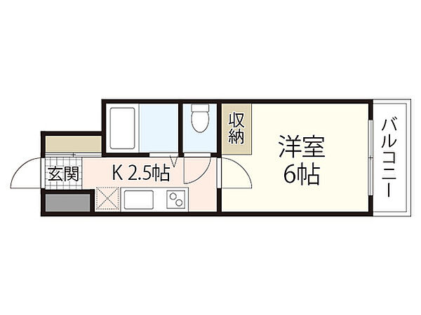 ピアーチェ住吉 0405｜広島県広島市中区住吉町(賃貸マンション1K・4階・20.00㎡)の写真 その2