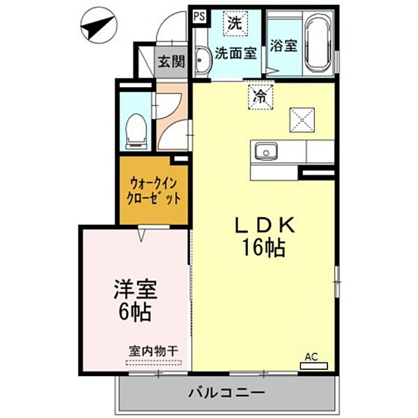 広島県広島市安佐南区緑井8丁目(賃貸アパート1LDK・1階・51.61㎡)の写真 その2