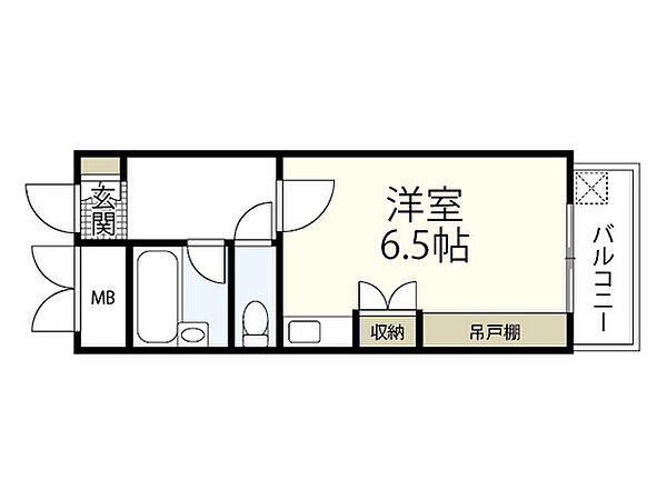 ハイソサエティ宝町 ｜広島県広島市中区宝町(賃貸マンション1R・7階・20.06㎡)の写真 その2