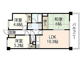 アコルト井口鈴が台  ｜ 広島県広島市西区井口鈴が台1丁目（賃貸マンション3LDK・3階・59.75㎡） その2