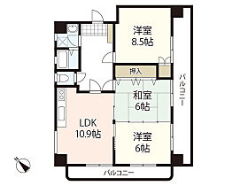 広島県広島市安佐南区緑井6丁目（賃貸マンション3LDK・3階・72.34㎡） その2