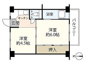 広島県広島市安佐南区相田1丁目（賃貸マンション2K・3階・28.98㎡） その1