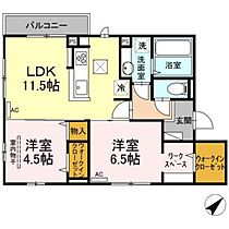 広島県広島市安佐南区川内5丁目（賃貸アパート2LDK・1階・55.56㎡） その2