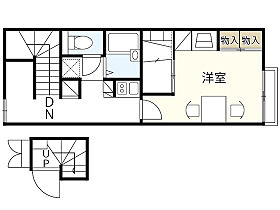 広島県安芸郡熊野町城之堀1丁目（賃貸アパート1K・2階・28.02㎡） その2