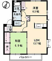 グリーンヴィレッジ　A棟  ｜ 広島県広島市東区中山中町（賃貸アパート2LDK・2階・62.34㎡） その2