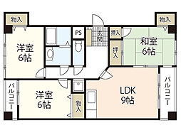 ルネス21 3LDKの間取図画像
