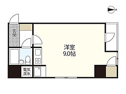サンピア平和公園 ワンルームの間取図画像