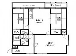 第1加登コーポラス 3LDKの間取図画像