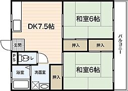 間取図画像 2DK