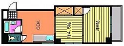 シャトレサンニコラ 2DKの間取図画像