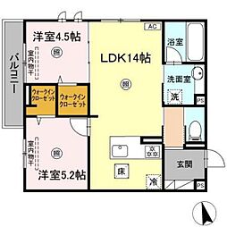 間取図画像 2LDK