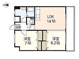 間取図画像 2LDK