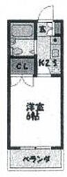 駅前Kビル 1Kの間取図画像