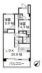 間取図画像 2LDK