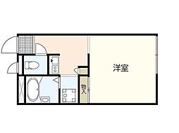 レオパレスカサグランデ 1Kの間取図画像