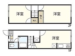 レオパレスヒイラギ3 2DKの間取図画像