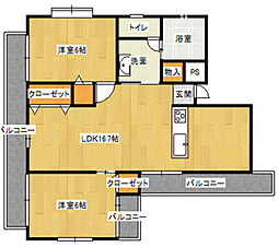間取図画像 2LDK